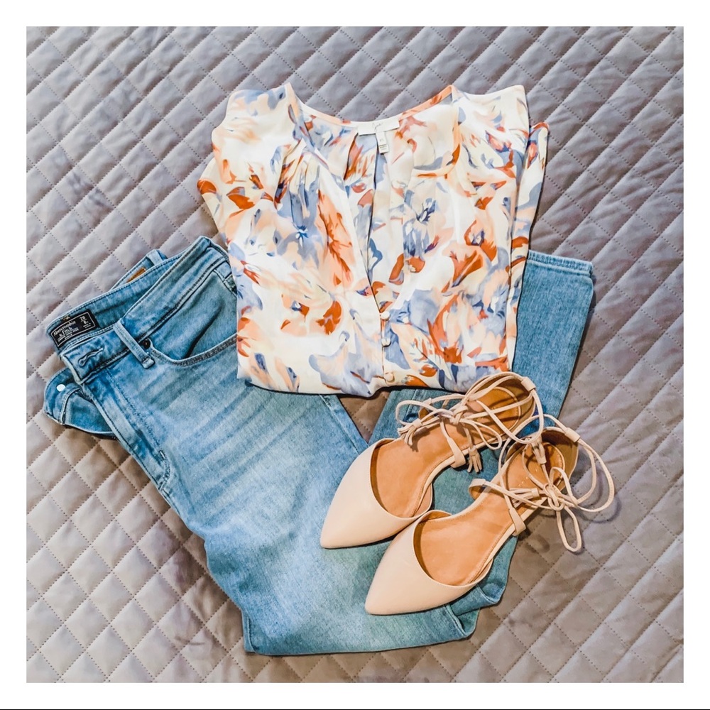 Joie “Lennix” Silk Floral Blouse